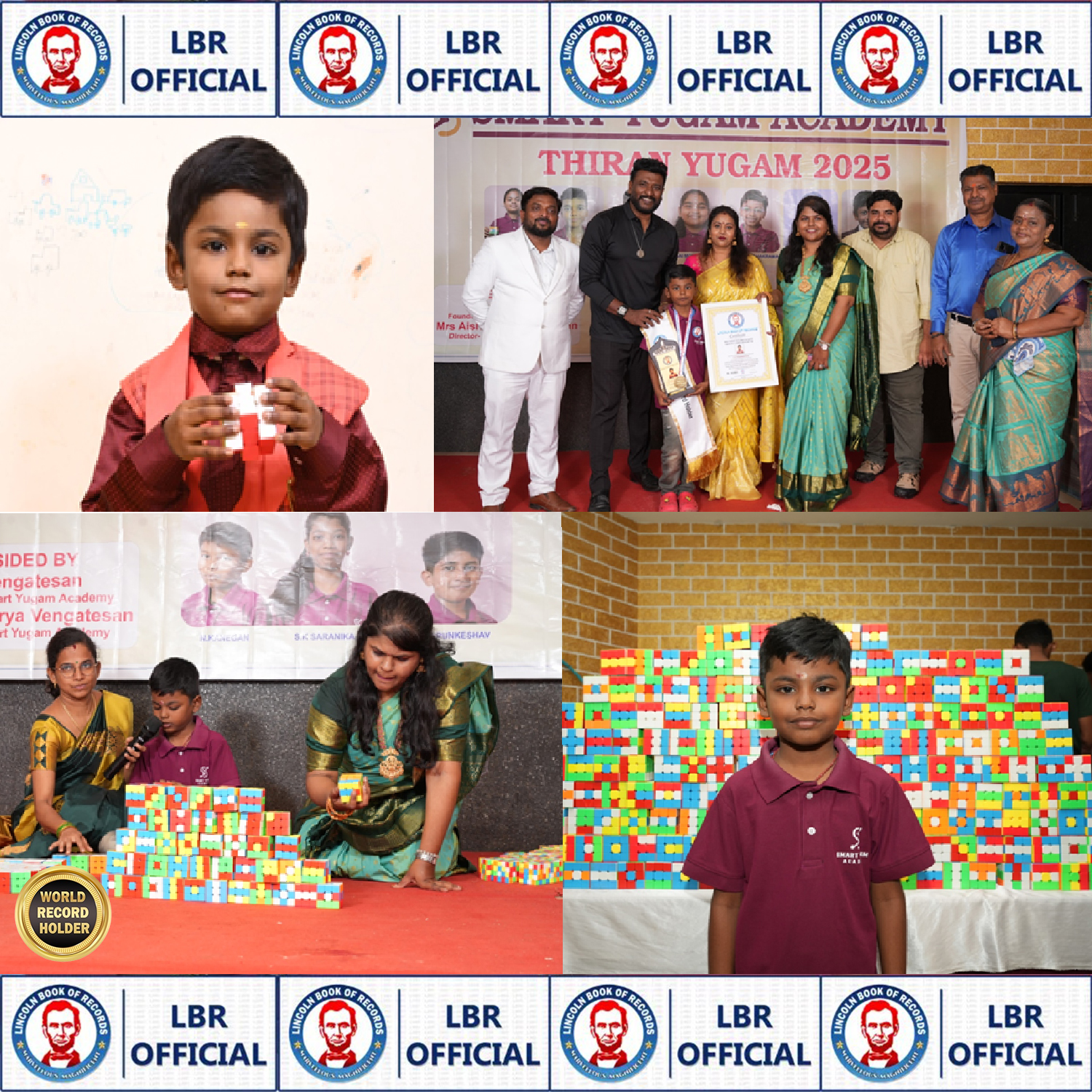 World Youngest Kid to create 195 Country Flags in 195- 3*3 Rubik's Cube